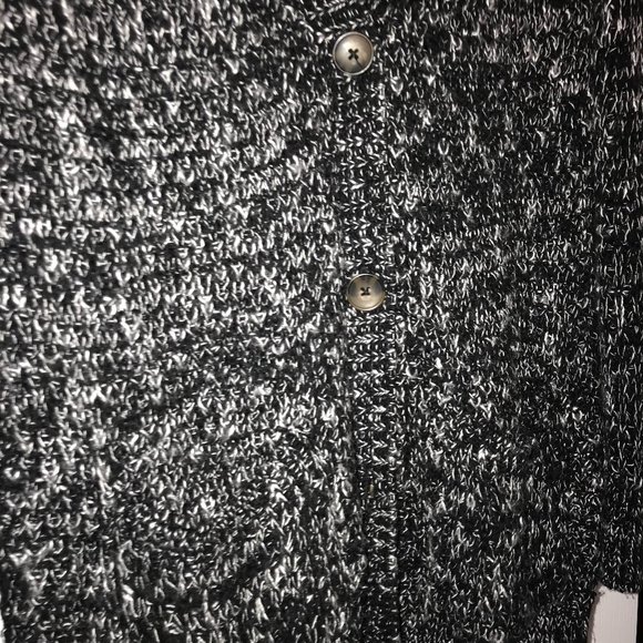 Black Button Up Shawl/Cardigan - Picture 2 of 3